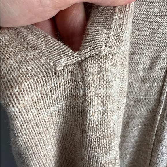 246 Eileen Fisher Organic Cotton Knit Open Front Hooded Cardigan Size S/M - Picture 11 of 17